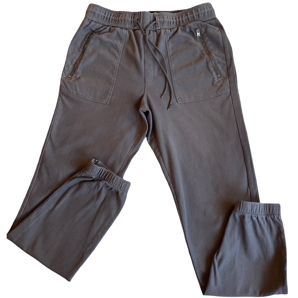 BlankNYC Grey Jogging Pants with Zipper Details - Medium